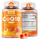 Zucchero-Free CoQ10-250mg / 500mg Filled Gummies - Plus Omega-3, EPA + DHA, B3 & Zinc - Ultra Co Q-10 Integratori per la salute dell'udito, energia cellulare, supporto antiossidante, fino a 60 giorni di alimentazione, Vegan 60Cts