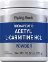 Piping Rock Acetyl L-Carnitine Powder | 300g | ALCAR HCL Supplemento | Non OGM, Gluten Free