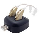 Amplificatori acustici digitali - Amplificatore acustico personale BTE ricaricabile abbinato a USB Dock - Oro Premium Dietro l'orecchio Amplificazione sonora - di NewEar