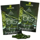 RECOVERYbits Organic Chlorella Algae Tablets, Superfood, Pure Green Algae, High Protein and Fiber, Chlorophyll, Cracked Cell Wall Non-Irradiated, for Immune Boosting and Detox, Non-GMO, 60 compresse