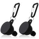 2 Pcs Protein Powder Container, Portable Protein Powder Travel Container, Protein Powder Funnel, Imbuti della bottiglia dell'acqua per miscele di polvere, Pre Workout/Gym Supplement Funnel Keychain (50ml)