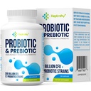 Probiotici per donne e uomini, 300 miliardi di CFU Probiotici da 12 Strains + Organic Prebiotics Blend per digestivo giornaliero, Immune, Gut, Bloating, Gut Health for Women & Men, Shelf Stable - 60 capsule