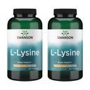 Swanson Free Form L-Lysine - Integratore Naturale Promuovere il Supporto Stress & Nervous System Health - May Promote Calm Mood & Relax - (300 Capsule, 500mg Ogni) 2 Pack