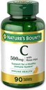 Vitamina C, Supporto per un sistema immunitario sano, 500 mg di vitamina C con Rosehips, 90 compresse masticabili