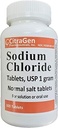 Tabelle di cloruro di sodio 1 gm, compresse di sale normali USP - 300 compresse (1 pacchetto di 300 compresse) di CitraGen Pharmaceuticals, Inc.
