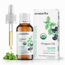 Gocce di olio di origano greco organico ImunON – Forza extra 86-90% Carvacrol – Potente supporto immunitario e digestivo – 200 Serve – 100% puro, vegano, non OGM, senza glutine – 1 fl oz (30 mL)