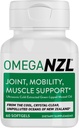 Originale Omega-3 Joint Support Supplement, Migliore Natural Muscle Relief, Green Lipped Mussel Oil, 60 Softgels, No Fishy Aftertaste