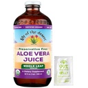 Lily Of The Desert Aloe Vera Juice, Preservative Free - Whole Leaf Aloe Vera Drink con Vitamine Naturali, Enzimi Digestivi per la Salute Gut, Rilievo di Stomach, Benessere, Pelle di Glowing, Gelly Sachet incluso