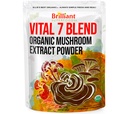 Migliore 7 Mushroom Powder Extract Organic Blend - Reishi, Lion's Mane, Chaga, Turkey Tail, Cordyceps, Maitake & Shiitake - Doppio estratto - Pure No Fillers - 8oz / 228 1g Servings...