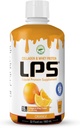 LPS Liquid Collagen & Whey Protein Supplemento - Zucchero-Free, Senza Disegno, Non OGM Bevanda - Collage idrolizzato & Peptidi di Siero Promuove Pelle sana & Capelli per Uomini & Donne, Arancione, 32 fl oz