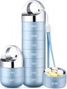 Organizzatore di viaggio del metallo di Zannaki, scatola di pillole settimanali impermeabile portatile, contenitore di cassa della grande lega di alluminio, BPA Free 7 giorno dell'organizzatore di medicina quotidiana per la vitamina, olio di pesce, supplemento