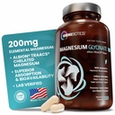 OmniBiotics Magnesium Glycinate Supplemento – con 100% Pure Albion TRAACS Bisglycinate Chelate per il sonno, Muscolo, Nerve & Heart Health – 120 capsule vegane