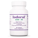 Optimox Iodoral 50 mg Supplemento - Potassium Iodide compresse, supporto tiroide, vitamine e minerali giornalieri, Lugol's Iodine Solution - 30 conte.