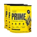 PRIME HYDRATION+ Sticks Lemonade | Polvere di idratazione Bastoncini di singola dose | Polvere di elettrolita sul Go | 250mg BCAA, B Vitamine, Antiossidanti | Basso zucchero | Caffeina-Free | Vegan | 48 Sticks