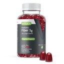 Viteey Prebiotic Fiber Gummies per Adulti, 5g - Gut Health & Digestive Soluble Fiber Supplement Gummies - Zero Sugar Aggiunto, Vegan, Gluten-Free - 60 Count