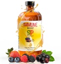 GreenPeach Liquid Immune Support for Kids – Organic Elderberry Syrup con vitamina C, D, E & Zinc | Toddler & Infant Immune Booster