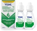 Visina Allergy Eye Relief Multi-Action Antistamine & Redness Reliever Gocce di occhio con Pheniramine Maleate & Naphazoline HCl, Trattamento di goccia per rosso, prurito, occhi allergici, 0,5 fl. oz, 2 Pack