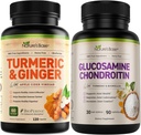 Natural's Base Turmeric & Ginger 120 ct + Glucosamine Chondroitin 90 ct