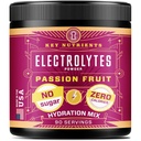 Polvere di elettroliti multivitaminici di KEY NUTRIENTs senza zucchero - Polvere di elettrolito di frutto della passione Deliziosa - Supplemento di energia e di resistenza - Polvere di idratazione - No Calorie - 90 Serve - Made in USA