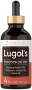 Carlyle Lugols Iodine 2 Percentuale | 4 fl oz (Pacchetto di 1) | Soluzione Iodida di potassio e Iodina 2% Gocce liquide
