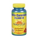 La vita della natura Beta Carotene 25.000 IU | aiuta a sostenere la funzione immunitaria sana e la salute degli occhi | Supplemento dietetico antiossidante | 250 Softgels