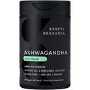 Sport Research® Ashwagandha Softgels con olio di cocco MCT - Adaptogen naturale realizzato con Shoden® Ashwa per il relax, il riposo e il sonno - Gluten Free & Vegan Friendly - 60 Count