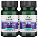 Ferro da Swanson (Ferroso Fumarato) - Supplemento minerale Promuovere il supporto energetico - Formula ad alta concentrazione Assist in Oxygen Delivery & Fatty Acid Metabolism 60 Sgels (2 Pack)