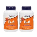 NOW Vitamina B-6 100mg,250 capsule (pacchetto di 2)