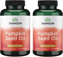 Olio di semi di zucca Swanson - EFA ad alta biodisponibile - (100 capsule di softgel, 1000 mg ogni) 2 confezione