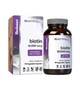 Bluebonnet Nutrizione Bella Ally Biotin 10.000 mcg, Rafforza capelli e chiodi*, Non OGM, Vegan, Kosher Certificato, senza glutine, senza soia, 90 capsule vegetali, 90 Serve