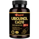 Ubiquinol CoQ10-200mg-Softgels con vitamina E & Omega 3, Coenzima ad alto assorbimento Q10 Supporta la salute del cuore & Energy-Produzione Potente-antiossidante, 120 conti