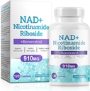 NAD Supplemento per uomini e donne - Liposomal Nicotinamide Riboside, Quercetin, NAD+ Integratore con Resveratrolo 910mg - Supporta il muscolo, il cervello, l'energia, 120 capsule