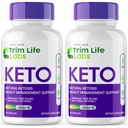rize labs - - Trim Life Labs Capsules Keto - Pillole di perdita di peso - Supporta Formula di massima resistenza, Keto+ACV Supplemento (120 capsule)