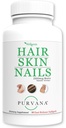 Wellgenix Purvana Capelli, Pelle e Unghie - Un giorno Softgel - 2500mcg Biotina, DMAE, MSM, Coda di cavallo, Estratto di semi di Uva - Anti invecchiamento, PCOS & postpartum Hair Growth, Chiodi forti (90 Conte)