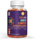 Multivitamin Daily Gummy Supplemento giornaliero per cervello, visione, bone e salute immunitaria. Vitamine A, C, E,D,B6,B12, Folate, Biotina, Minerali essenziali. 90 Gluten Free Yummy Gummies