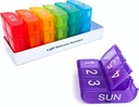 e-Pill 6 volte al giorno x 7 giorni organizzatore settimanale di pillole, vitamina e scatola di medicina - Multicolor