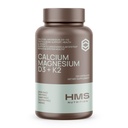 Calcio, Magnesio, Vitamine D3 + K2 per la salute del corpo, Supporto immunitario, Integratore di Bones & Teeth Calcium per le donne e gli uomini, Non OGM, Senza glutine, 120 capsule