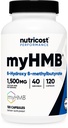 Nutricost myHMB Capsules 1.500MG Calcium HMB Per Serving, 120 Capsule, 40 Serve - Performance Line, Calcium B-Hydroxy B-Methylbutyrate Monohydrate