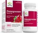 Olio di semi di melograno di Terry - Integratore alimentare per sostenere la salute cardiovascolare - Integratore di erbe non OGM con estratto di Omega-5 e melograno - 60 Softgels