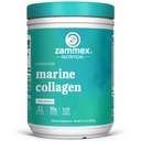 Peptidi di collagene marino di Zammex polvere non aromatizzata, polvere di collagene di pesce selvatico, supporta pelle sana, capelli, giunti, tipo 1 & 3 supplemento di collagene per le donne - facile da mescolare. (32 porzioni)