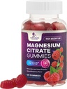 Magnesio Citrato Gummies Supplemento - Alto assorbimento, Vegan Magnesio Gummy Supplemento per adulti e bambini, Magnesio Citrato Integratori per muscolo, Nerve, Bone e supporto cardiaco - 120 Gummies