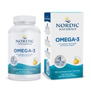 Nordic Naturals Omega-3, Limone Flavor - 120 Gel Morbidi - 690 mg Omega-3 - Olio di Pesce - EPA & DHA - Supporto Immune, Cervello e Salute Del Cuore, Benessere ottimale - Non-GMO - 60 Serve