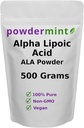 Polvere di acido lipoico alfa (RS-ALA, ALA puro) (dimensioni multiple) Antiossidante (polvere ALA) Scoop incluso