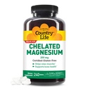 Vita di campagna, Magnesio Chelato 250mg, Supporta la salute e l'immunità, Supplemento giornaliero, 240 ct