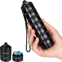 Organizzatore di pillole del metallo settimanale - scatola di pillole di viaggio, custodia impermeabile del pilastro, contenitore di pillole della lega di alluminio di 7 giorni, supporto portatile della pillola per la medicina, supplemento, olio di pesce