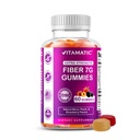 Vitamatici Prebiotici Fibre per Adulti – 7g Fibra per Serving – 60 Pectin-Based Gummies Extra Strength, Zero Sugar Aggiunto – Supporta la salute digestiva & regolarità – Non OGM, Vegan, senza glutine