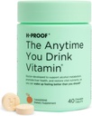 H-PROOF Il tempo in cui si beve la vitamina, la salute e l'immunità del fegato con gli elettroliti, il cardo del latte e le vitamine B & C - 40 compresse masticabili (20 porzioni), Vegan, Tangerine