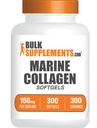 BulkSupplements.com Collagen Softgels - Collagen Peptides Capsule - Pillole di collagene per le donne - Pillole di peptidi di collagene - Collage marino - Integratori di collagene (300 Conta - 300 Serve)