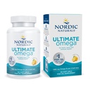 Nordic Naturals Ultimate Omega, Limone Flavor - 60 Gel Morbidi - 1280 mg Omega-3 - Integratore di olio di pesce ad alta potenza con EPA & DHA - promuove la salute del cervello e del cuore - Non-GMO - 30 Serve