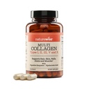 Pillole per Peptidi Multi Collageno NatureWise per Donne & Uomini - Tipo I, II, III, V, X w/Hyaluronic Acid - Supporta Pelle, Capelli, Joint Health* - Grass Fed, Gluten Free, Non-GMO - 90 Capsule[30 Day Supply]